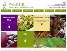 Tablet Screenshot of parkhillgardencentre.com